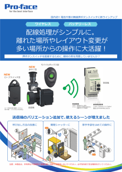 配線処理がシンプルに。 離れた場所やレイアウト変更が 多い場所からの