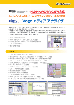Vega メディア アナライザ