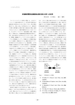 非接触型電気伝導度検出器の流れ分析への応用