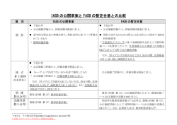 IASB の公開草案と FASB の暫定合意との比較