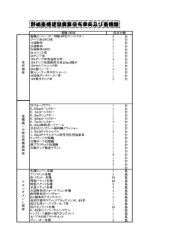 野崎重機建設興業保有車両及び重機類