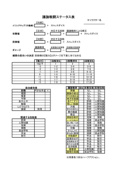 議論戦闘シート
