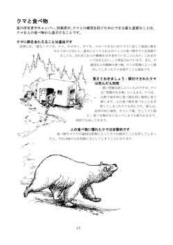 「クマとの調和したくらし Living in Harmony with Bears 」(本文17p～37p)