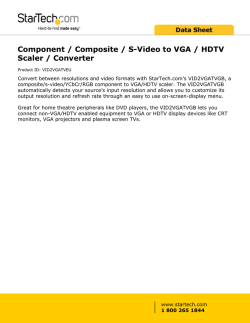 Component / Composite / S-Video to VGA / HDTV