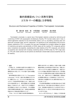 動的架橋型オレフィン系熱可塑性 エラストマーの構造と力学物性