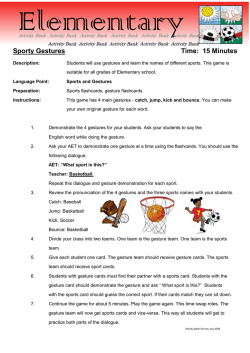 Sporty Gestures Time