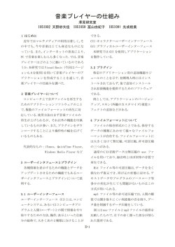 音楽プレイヤーの仕組み