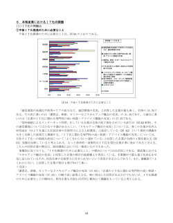 IT化の問題点 ①今後IT化推進のために必要なこと
