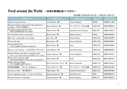 Food around the World ～世界の料理を食べつくそう～