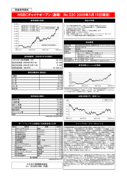 HSBCチャイナオープン(週報) (No.220 2006年5月19日現在)