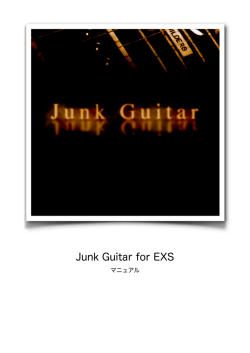 Junk Guitar for EXS マニュアル