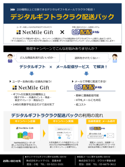 NetMile Gift &times; 配配メール