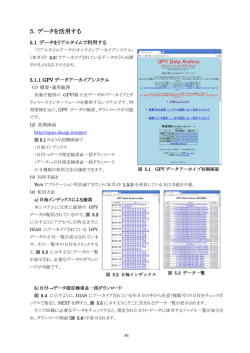 5．データを活用する - 地球環境情報統融合プログラム（DIAS）