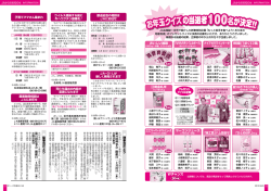 お年玉クイズ の当選者100名が決定!!