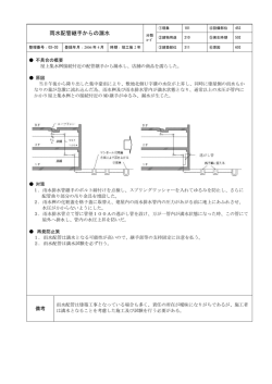雨水配管継手からの漏水
