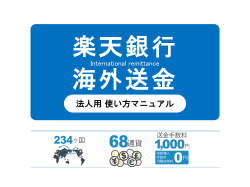 楽天銀行海外送金 法人用使い方マニュアル