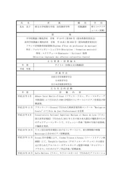 氏 名 所 属 職 位 学 位 友永 良子 修文大学短期大学部 幼児教育学科