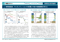 特別レポート｜新興国通貨： アルゼンチン･ショックの影響と今後の相場