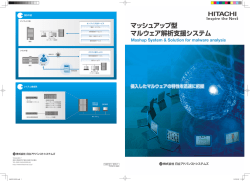 マッシュアップ型 マルウェア解析支援システム Mashup System