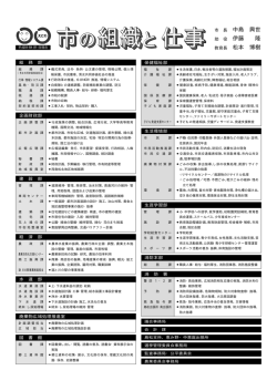 市の組織と仕事