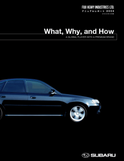 アニュアルレポート 2004