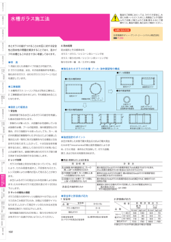 水槽ガラス施工法