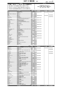 MEF-01適合表 Ver6