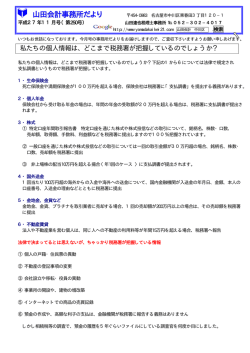 27年11月号 税務署はどこまで知っている？