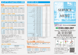 SERVICE MENU