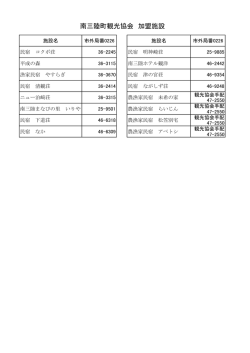 南三陸町観光協会 加盟施設