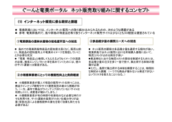 ぐーんと奄美ポータル ネット販売取り組みに関するコンセプト