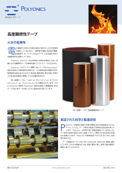 高度難燃性テープ - Polyonics