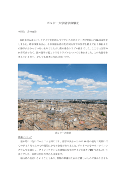 ボルドー大学留学体験記