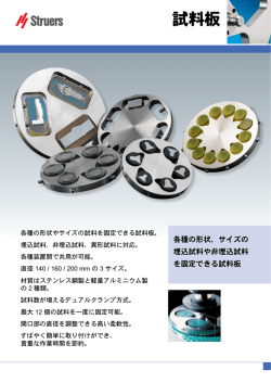 試料板 - Struers