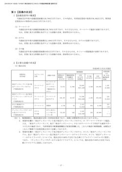 第3【設備の状況】 - オリエンタルランド