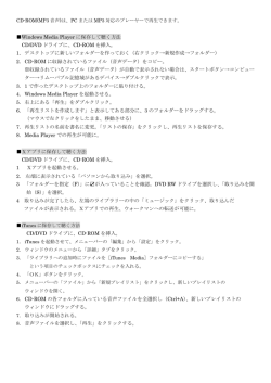 音声CD-ROMの再生方法について