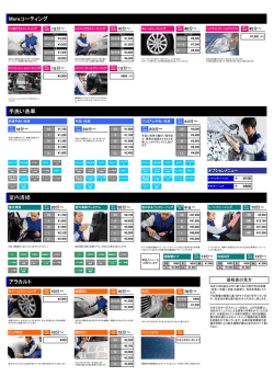 Moreコーティング 手洗い洗車 室内清掃 アラカルト