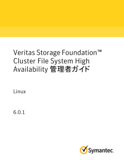 Veritas Storage Foundation™ Cluster File System High