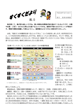 『食事バランスガイド』による成人女性の1日の栄養摂取量 平成 18 年 2