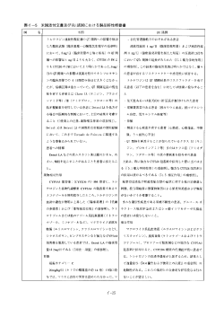 表イ ー5 米国添付文害及びEU 諸国における製品特性概要書