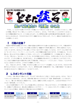 1 行動の定義？ 2 レスポンデント行動