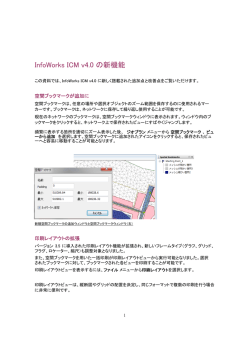 InfoWorksICM v4.0 新機能リスト