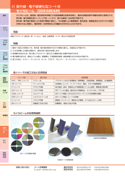 セイカビーム [SEIKABEAM] 紫外線・電子線硬化型コート材