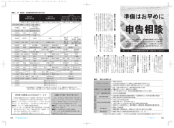 準備はお早めに 申告相談