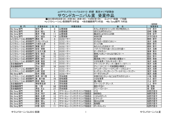 サウンドカーニバル賞 受賞作品