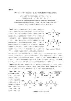 4P071 プロトンドナー性配位子を用いた鉄(II)錯体の