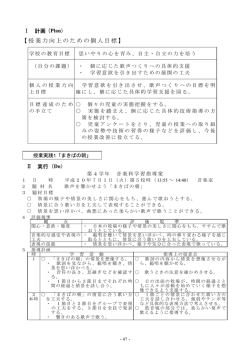 【授業力向上のための個人目標】