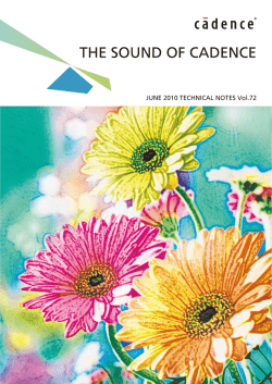PDF版はこちら（4.14MB） - 日本ケイデンス・デザイン・システムズ社