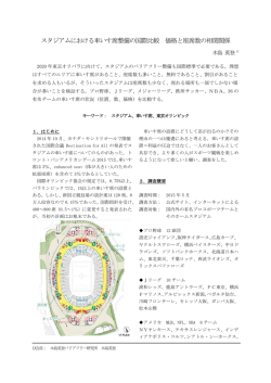 スタジアムにおける車いす席整備の国際比較 価格と座席数の相関関係