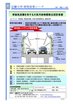 背後気流層を有する大気汚染物質除去型防音壁